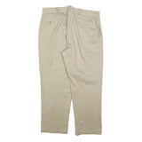 DICKIES Mens Regular Fit Beige Cotton Blend Trousers W38 L30 Workwear Zip