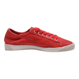 TAMARIS Sneaker Trainers Red Leather Womens UK 6