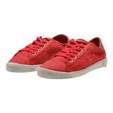 TAMARIS Sneaker Trainers Red Leather Womens UK 6