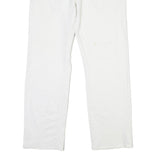 Calvin Klein Mens Jeans White Regular Straight Denim W35 L30 Casual Button