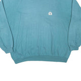 LIIJ Mens Blue Crew Neck 2XL Cotton Blend Pullover Sweatshirt Casual Wear