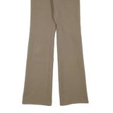 EDWIN Womens Beige Polyester Blend Regular Flared Trousers W25 L32 Comfortable