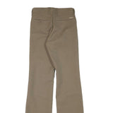 EDWIN Womens Beige Polyester Blend Regular Flared Trousers W25 L32 Comfortable