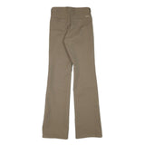 EDWIN Womens Beige Polyester Blend Regular Flared Trousers W25 L32 Comfortable