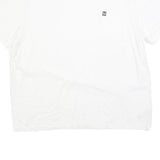 CHAPS Mens White Plain T-Shirt XL Short Sleeve Crew Neck Cotton Blend Pocket