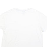 CHAPS Mens White Plain T-Shirt XL Short Sleeve Crew Neck Cotton Blend Pocket