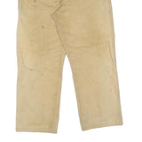 DICKIES Mens Regular Fit Beige Denim W32 L28 Workwear Zip Closure Jeans