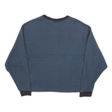 NIKE Womens Blue Crew Neck XS Sportswear Logo Sweatshirt Cotton Blend