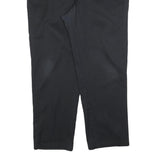 DICKIES Mens Cotton Blend Black Regular Straight Trousers W42 L32 Workwear Zip