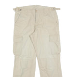 ROCKY Womens Cotton Blend Beige Regular Fit Cargo Trousers W30 L28 Utility Style
