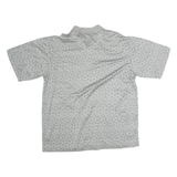 BOBBY JONES Mens Grey Cotton Short Sleeve Printed M Polo Shirt Casual Golf