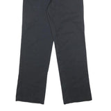 DICKIES Mens Cotton Blend Black Regular Straight Trousers W28 L32 Workwear Zip