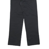 DICKIES Mens Cotton Blend Black Regular Straight Trousers W28 L32 Workwear Zip