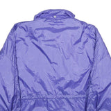 SEQUENCE Womens Purple Nylon Zip Jacket UK 18 Plain Lightweight Outerwear