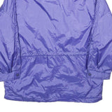 SEQUENCE Womens Purple Nylon Zip Jacket UK 18 Plain Lightweight Outerwear