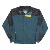 WINTERPARK Mens Blue & Black Polyester Blend Casual Jacket M Zip Pocketed