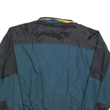 WINTERPARK Mens Blue & Black Polyester Blend Casual Jacket M Zip Pocketed