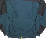 WINTERPARK Mens Blue & Black Polyester Blend Casual Jacket M Zip Pocketed