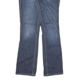 CALVIN KLEIN JEANS Womens Blue Regular Bootcut Denim Light W30 L30 Stylish Zip