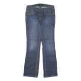CALVIN KLEIN JEANS Womens Blue Regular Bootcut Denim Light W30 L30 Stylish Zip