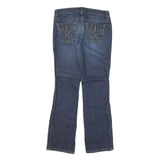 CALVIN KLEIN JEANS Womens Blue Regular Bootcut Denim Light W30 L30 Stylish Zip