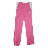 PUMA Womens Joggers Pink & Grey S W32 L31 Slim Tapered Fit Casual Sport