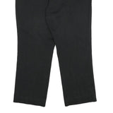 DICKIES Womens Black Cotton Blend Relaxed Straight Trousers W40 L30 Workwear