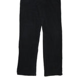 ASPIRIN BOY Mens Cotton Blend Black Regular Straight Trousers W28 L32 Casual Zip