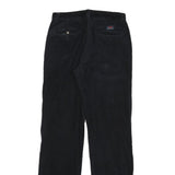 ASPIRIN BOY Mens Cotton Blend Black Regular Straight Trousers W28 L32 Casual Zip