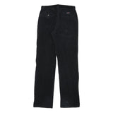 ASPIRIN BOY Mens Cotton Blend Black Regular Straight Trousers W28 L32 Casual Zip