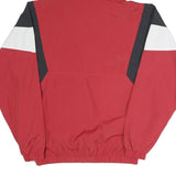 KARL KANI Mens Red Black & White Half Zip Jacket S Polyester Blend Colourblock