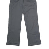 DICKIES Mens Polyester Blend Black Classic Straight Trousers W29 L32 Workwear