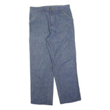 CARHARTT Mens Regular Fit Blue Denim Zip Closure Jeans W34 L32 Workwear