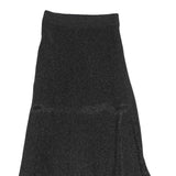 COS Womens Black Flare Midi Polyester Blend Skirt Size S Elegant Stretch