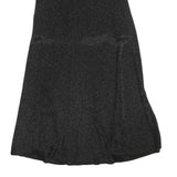 COS Womens Black Flare Midi Polyester Blend Skirt Size S Elegant Stretch