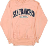 MV SPORT Womens Pink San Francisco California Pullover Hoodie S Cotton Blend