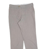 TOMMY HILFIGER Mens Regular Fit Beige Cotton Blend Trousers W30 L32 Casual Zip