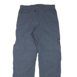 JACK WOLFSKIN Womens Polyester Blend Grey Relaxed Zip Trousers W29 L31 Outdoor