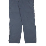 JACK WOLFSKIN Womens Polyester Blend Grey Relaxed Zip Trousers W29 L31 Outdoor