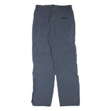 JACK WOLFSKIN Womens Polyester Blend Grey Relaxed Zip Trousers W29 L31 Outdoor