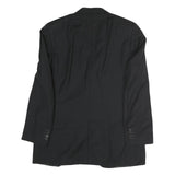 CANALI Mens Black Button Cotton Jacket M Classic Plain Tailored Button Closure