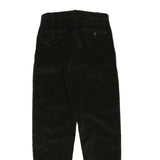 WALLACE AND BARNS Mens Cotton Blend Black Relaxed Straight Trousers W30 L32
