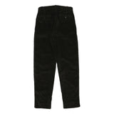 WALLACE AND BARNS Mens Cotton Blend Black Relaxed Straight Trousers W30 L32