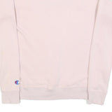 CHAMPION Womens Pink Crew Neck S Logo Embroidered Cotton Sweatshirt