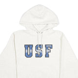CHAMPION Mens White USF Cougars Pullover Hoodie M Cotton Blend Casual