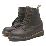 DR MARTENS Womens 1460 Lace-Up Boots Brown Leather UK 4 Classic Durable
