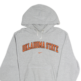 NIKE Mens Grey Oklahoma State Pullover Hoodie S Cotton Casual Sportswear