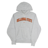 NIKE Mens Grey Oklahoma State Pullover Hoodie S Cotton Casual Sportswear