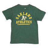 MLB Mens Green Oakland Athletics Graphic T-Shirt M Short Sleeve Crew Neck