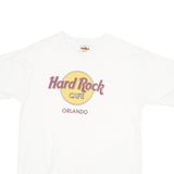 HARD ROCK CAFE Mens White Orlando Graphic T-Shirt M Short Sleeve Crew Neck
